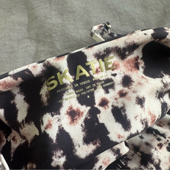 Skatie Black and Cream Patterned One Piece Swimsuit - Picture 3 of 3